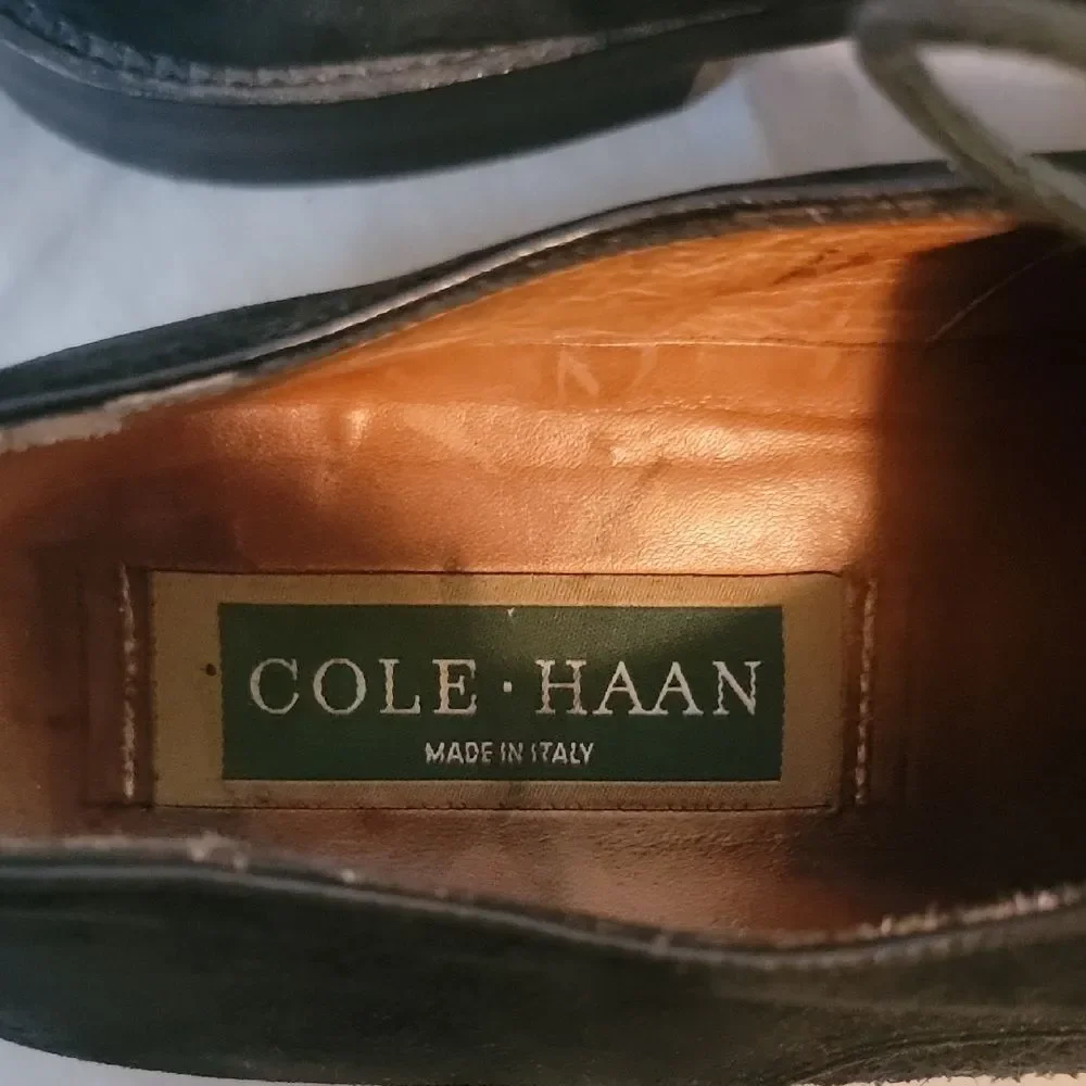 Cole Haan Black Suede Oxford Shoes